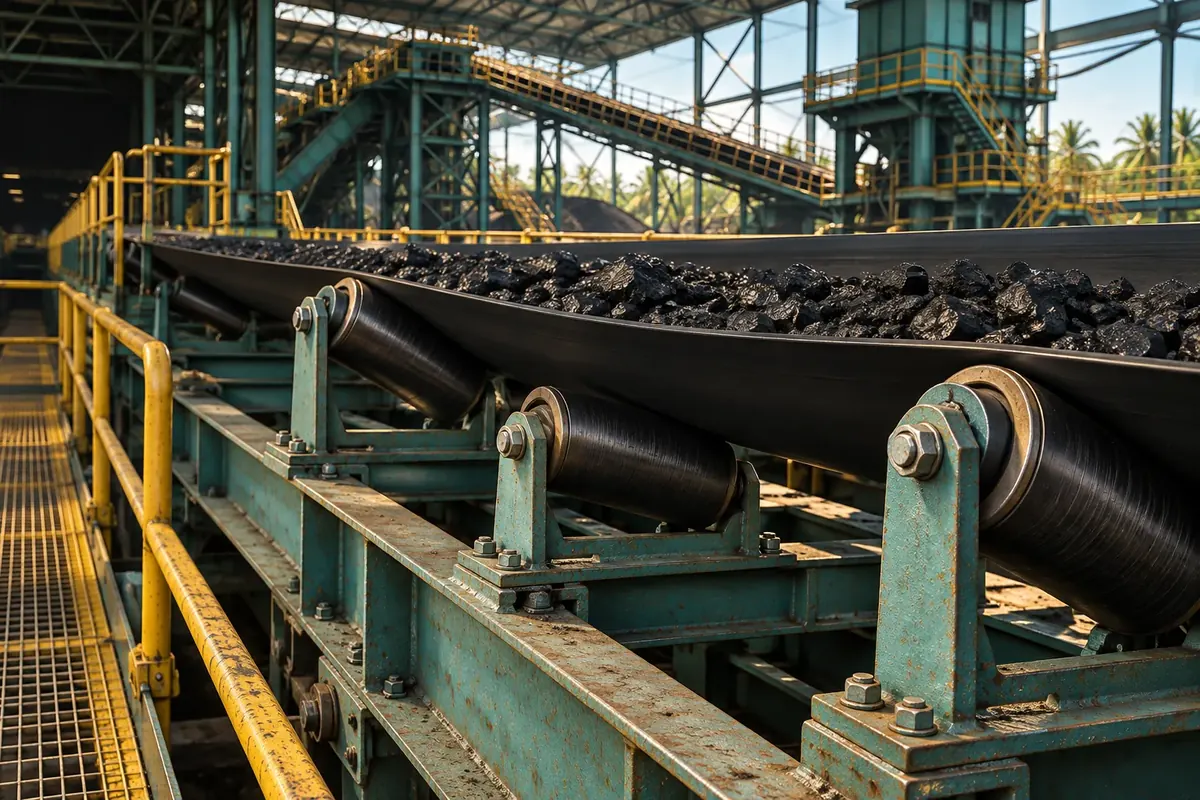 Conveyor belts and jetty